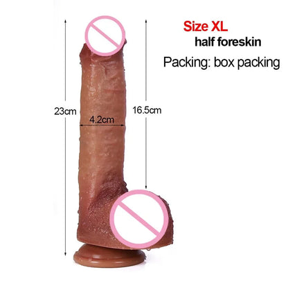 Consolador anal de silicona con correa grande y gruesa para pene, prepucio, masturbador, juguetes eróticos para adultos, para mujeres, hombres y niñas, tienda erótica.