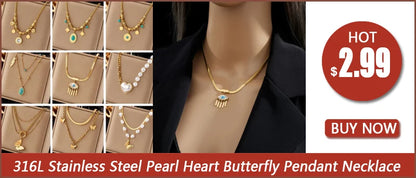 Collar colgante de dos capas PearlAura con cierre OT 