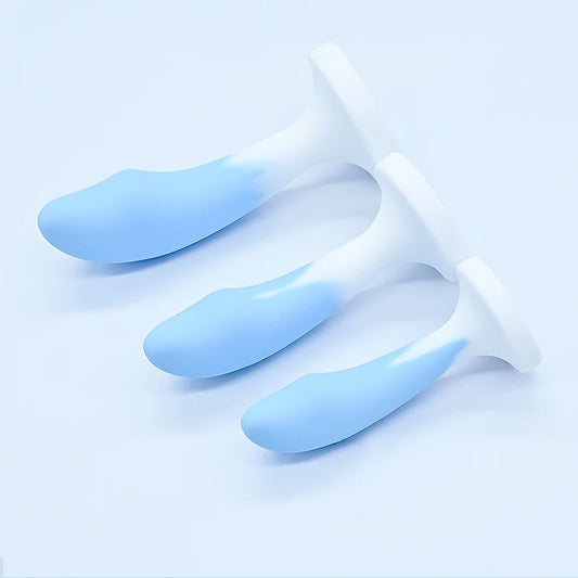 Tapón anal de silicona con base de cristal, juguete sexual para mujer, juguetes eróticos, juguetes anales, entrenador anal, juguetes para adultos, consolador anal, tienda erótica.