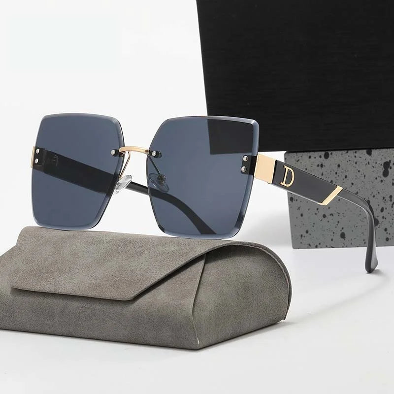 LuxeView™ Rimless Retro Sunglasses